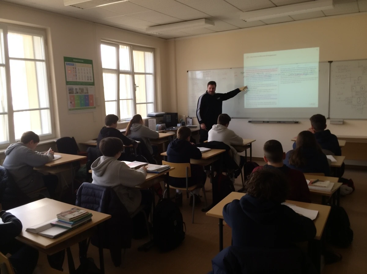Prima zi de curs în sala 1